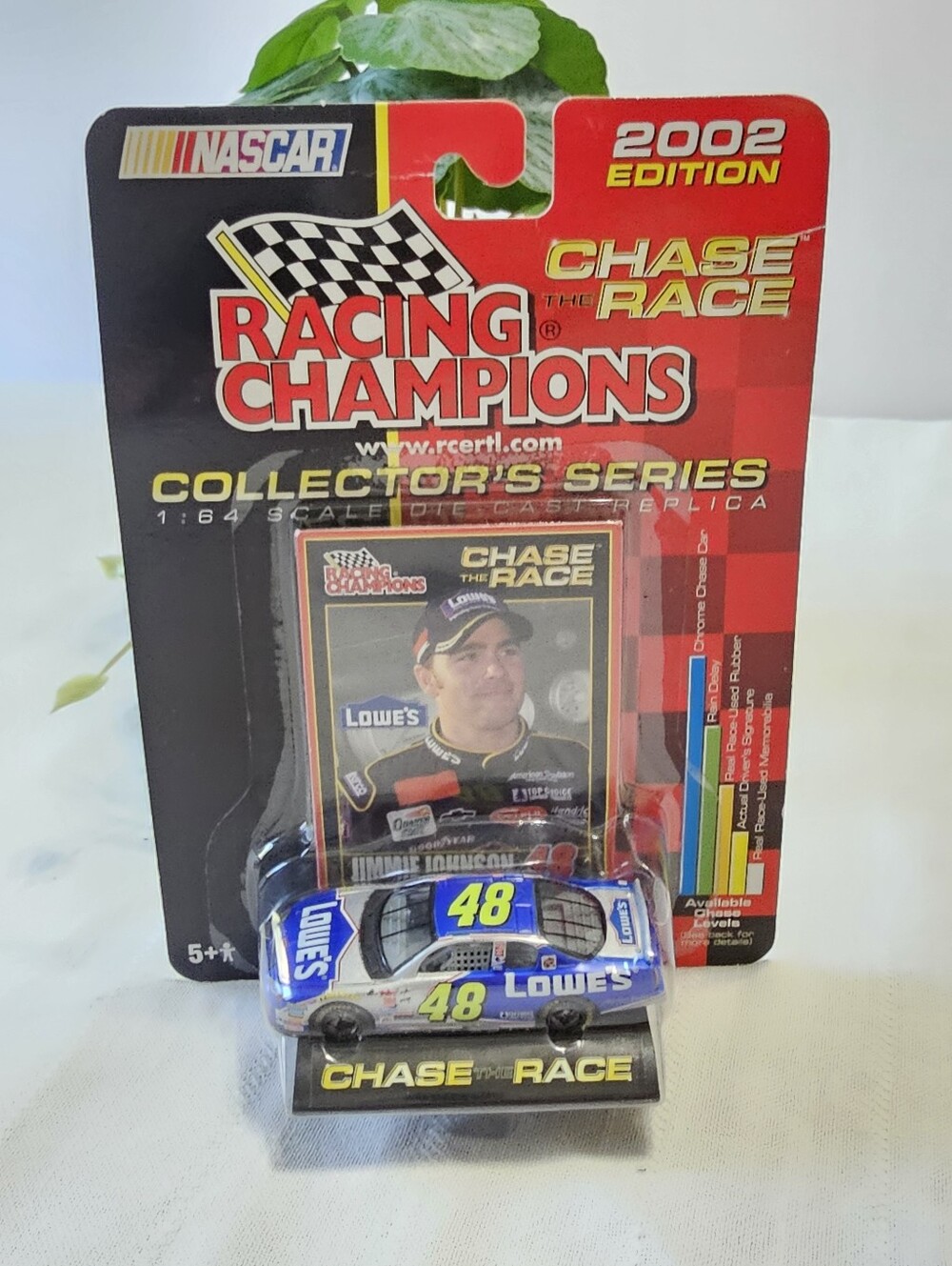 2002 Racing Champions Jimmie Johnson #48 Lowe’s Chase the Race 1:64 NASCAR